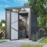 Abri de jardin Rheinfelden 78 - acier galvanisé gris  - 4,42m² - Vitavia