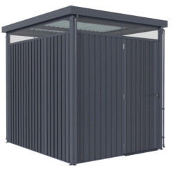 Abri de jardin Rheinfelden 78 - acier galvanisé gris  - 4,42m² - Vitavia