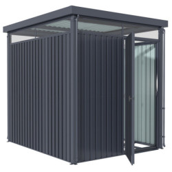 Abri de jardin Rheinfelden 78 - acier galvanisé gris  - 4,42m² - Vitavia