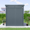 Abri de jardin Rheinfelden 78 - acier galvanisé gris  - 4,42m² - Vitavia