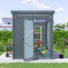 Abri de jardin Rheinfelden 78 - acier galvanisé gris  - 4,42m² - Vitavia