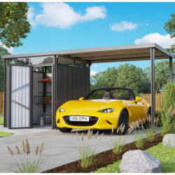 Abri de jardin Rheinfelden 78 avec appentis de 6,63m² - Vitavia