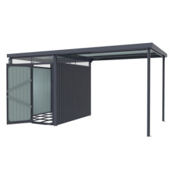 Abri de jardin Rheinfelden 78 avec appentis de 6,63m² - Vitavia