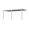 Pergola adossée en alu beige sable avec lames orientable 3x6m Ombrea