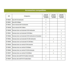 Carport 3x5m en aluminium gris et toit en acier - Ombrea