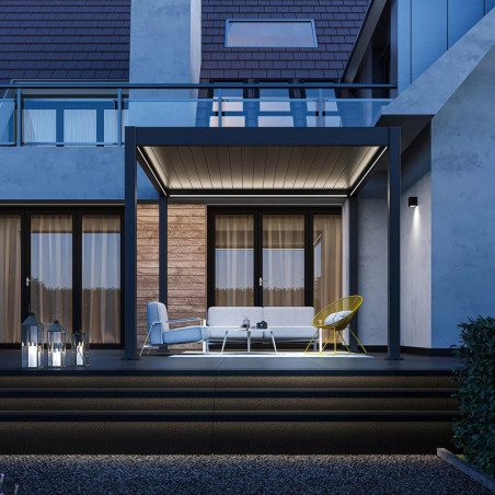 Kit éclairage LED + télécommande pour pergola autoportée 3x4 m Ombrea