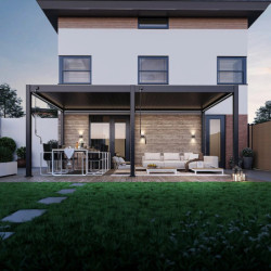 Kit éclairage LED + télécommande pour pergola autoportée 3x6m Ombrea