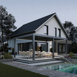 Kit éclairage LED + télécommande pour pergola autoportée 4x6mm Ombrea