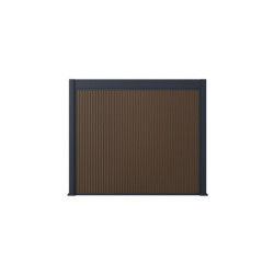 Pergola autoportante en alu gris avec 3x4m - abri 6m² - Ombrea