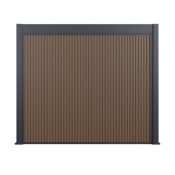 Pergola autoportante en alu gris - blanc avec 3x4m - abri 6m² - Ombrea