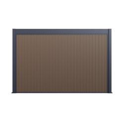 Pergola autoportante en alu gris et blanc 3x4m - abri 8m² - Ombrea