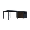 Pergola autoportante 4x6m en alu gris avec abri 8m² - Ombrea