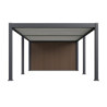 Pergola autoportante 4x6m en alu gris et blanc - abri 8m² - Ombrea