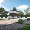 Pergola autoportante 4x8m en alu gris et blanc - abri 8m² - Ombrea