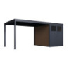 Pergola motorisée en alu gris 3x4m avec abri de 6m² - Elmo - Ombrea