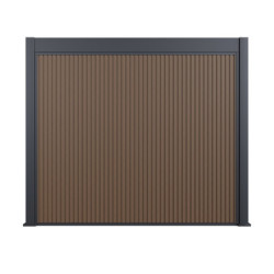 Pergola motorisée en alu gris et blanc 3x4m - abri 6m² - Elmo - Ombrea