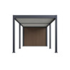 Pergola motorisée 3x6m en alu gris et blanc - abri 6m² - Elmo - Ombrea