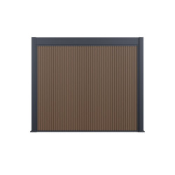 Pergola motorisée 3x6m en alu gris et blanc - abri 6m² - Elmo - Ombrea