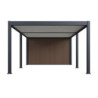 Pergola motorisée 4x6m en alu gris et blanc - abri 8m² - Elmo - Ombrea