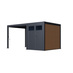 Abri de stockage 6m² pour pergola autoportée et de côté 3m - Ombrea