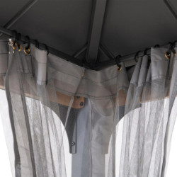 Set de moustiquaires en polyester pour tonnelle 300x300cm Sunjoy