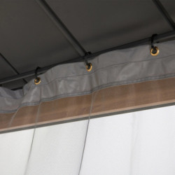 Set de moustiquaires en polyester pour tonnelle 300x300cm Sunjoy