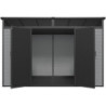 Abri de Jardin Résine DICKINS Skylight 6m² - Gris/Noir + Plancher | JOBU