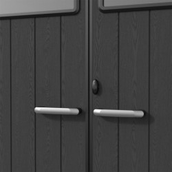 Abri de Jardin 14m² Docker Jobu - Résine Brossée avec Skylight et Plancher