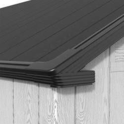 Abri de Jardin 14m² Docker Jobu - Résine Brossée avec Skylight et Plancher