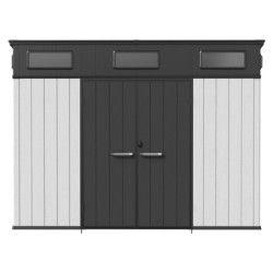 Abri de Jardin Résine 6m² Docker + Plancher - Jobu | Toit Monopente