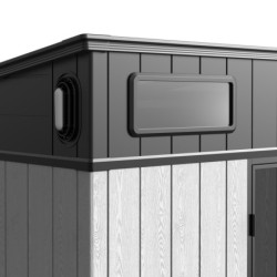 Abri de Jardin Résine 6m² Docker + Plancher - Jobu | Toit Monopente