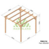 Pergola autoportante 300x300cm - traité autoclave - Paris - Maderland