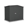 Abri de jardin en métal 3,2m² - panneaux 0,35mm - anthracite - Absco