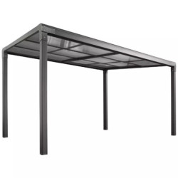 Pergola en alu et polycarbonate 392x305cm Lina - Cerland