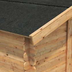 Abri de jardin Valence 1 - en bois traité - madriers 28mm - WhiteWood