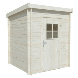 Abri de jardin Zoé 1 - en bois brut - madriers 19mm - WhiteWood