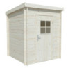 Abri de jardin Zoé 1 - en bois brut - madriers 19mm - WhiteWood