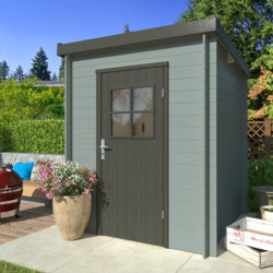 Abri de jardin Zoé 1 - en bois brut - madriers 19mm - WhiteWood