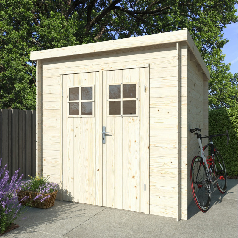 Abri de jardin Zoé 2 - en bois brut - madriers 19mm - WhiteWood