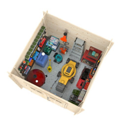 Abri de jardin Zoé 2 - en bois brut - madriers 19mm - WhiteWood