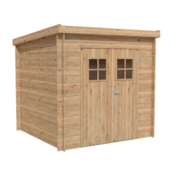 Abri de jardin Zoé 2 - en bois traité - madriers 19mm - WhiteWood