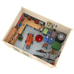 Abri de jardin Lya 2 - en bois brut - madriers 28mm - WhiteWood