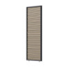 Panneau latéral anthracite et aspect bois Ombrea à ventelles mobiles 1m