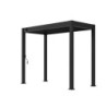 Pergola spéciale BBQ en alu gris avec lames orientable 3x1,5m Ombrea