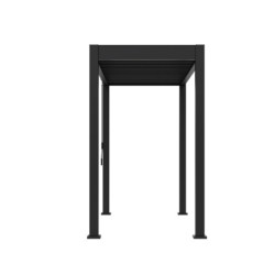 Pergola spéciale BBQ en alu gris avec lames orientable 3x1,5m Ombrea