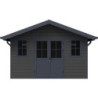 Abri jardin premium bois composite 10,7m² anthracite Woodlife Garden