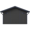 Abri jardin premium bois composite 10,7m² anthracite Woodlife Garden