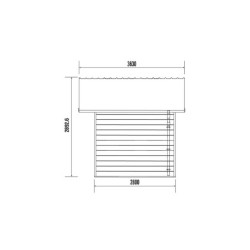 Abri jardin premium bois composite 10,7m² anthracite Woodlife Garden