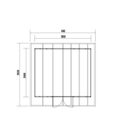Abri jardin premium bois composite 10,7m² anthracite Woodlife Garden