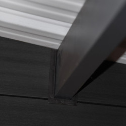 Abri jardin premium bois composite 10,7m² anthracite Woodlife Garden